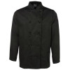 Unisex Chef Long Sleeve Jackets Black